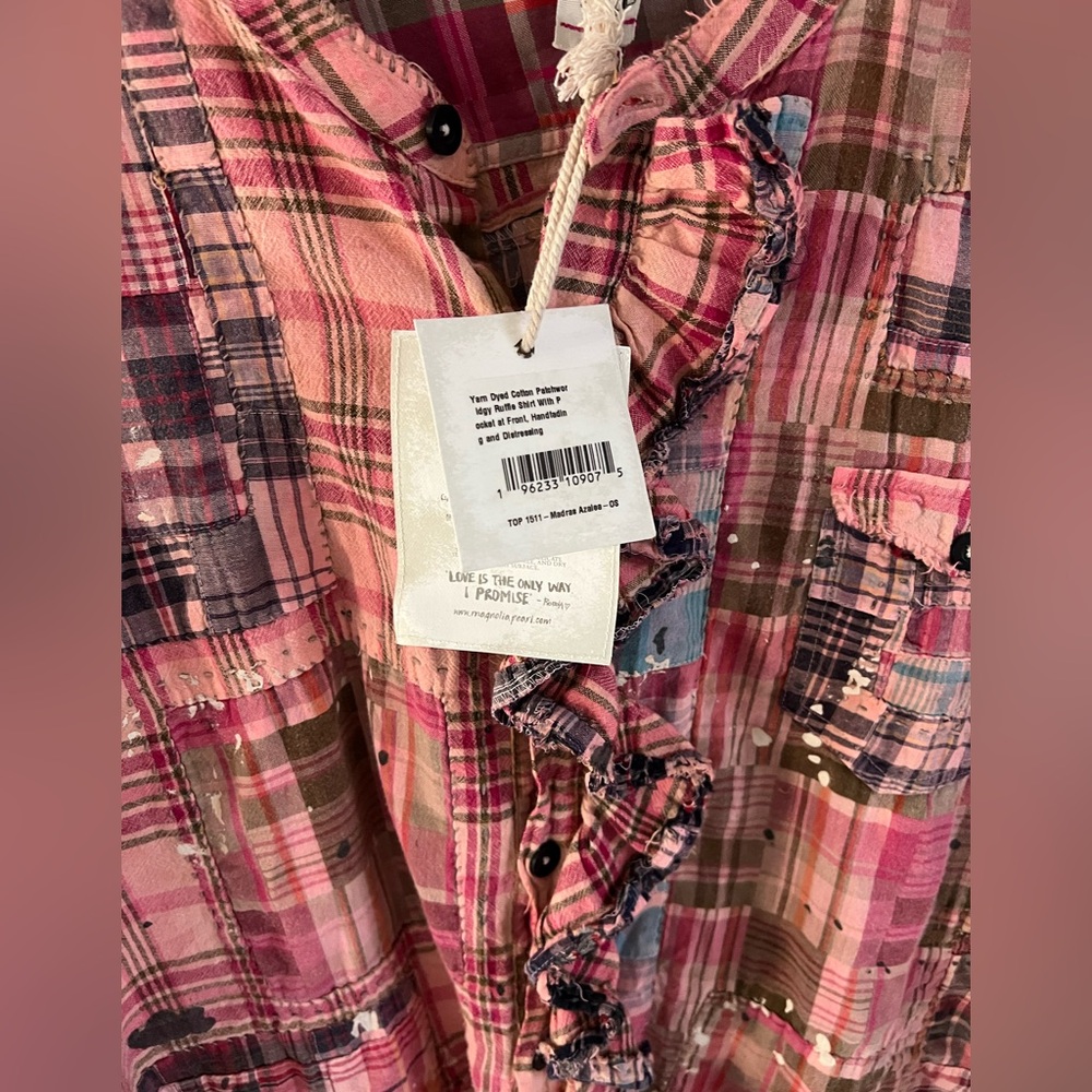 Magnolia pearl Idgy shirt with ruffle